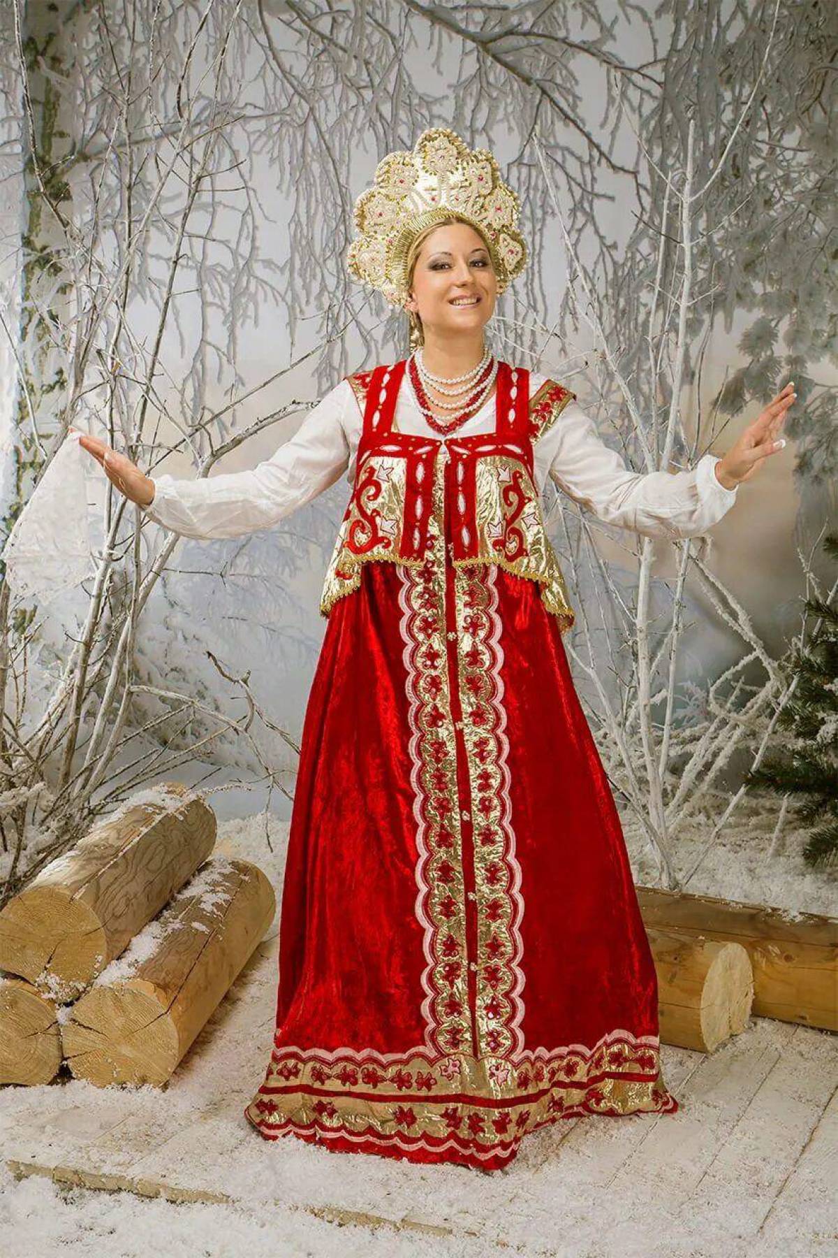 Girls in Slavic costumes in San Marino