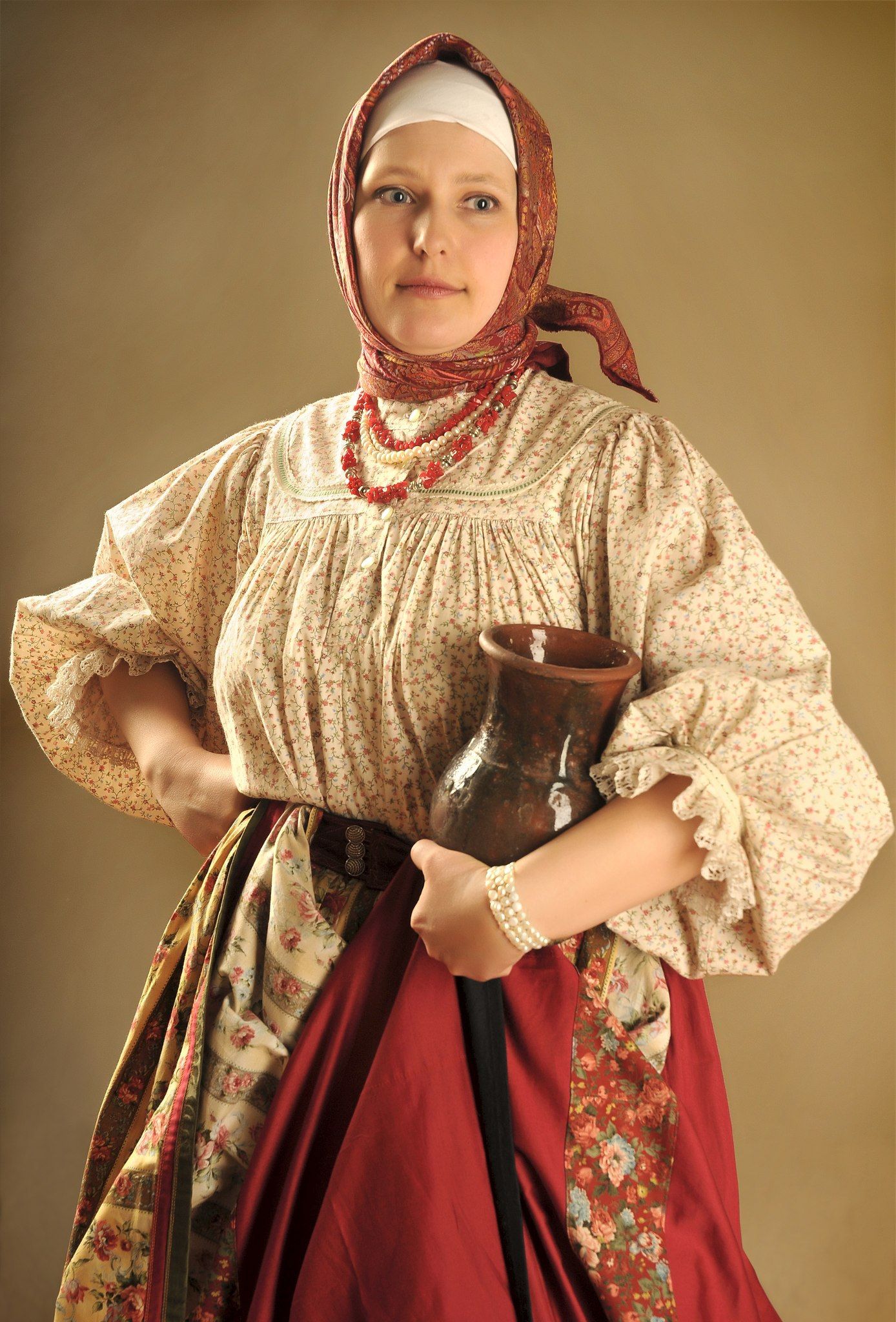 Girls in Slavic costumes in San Marino