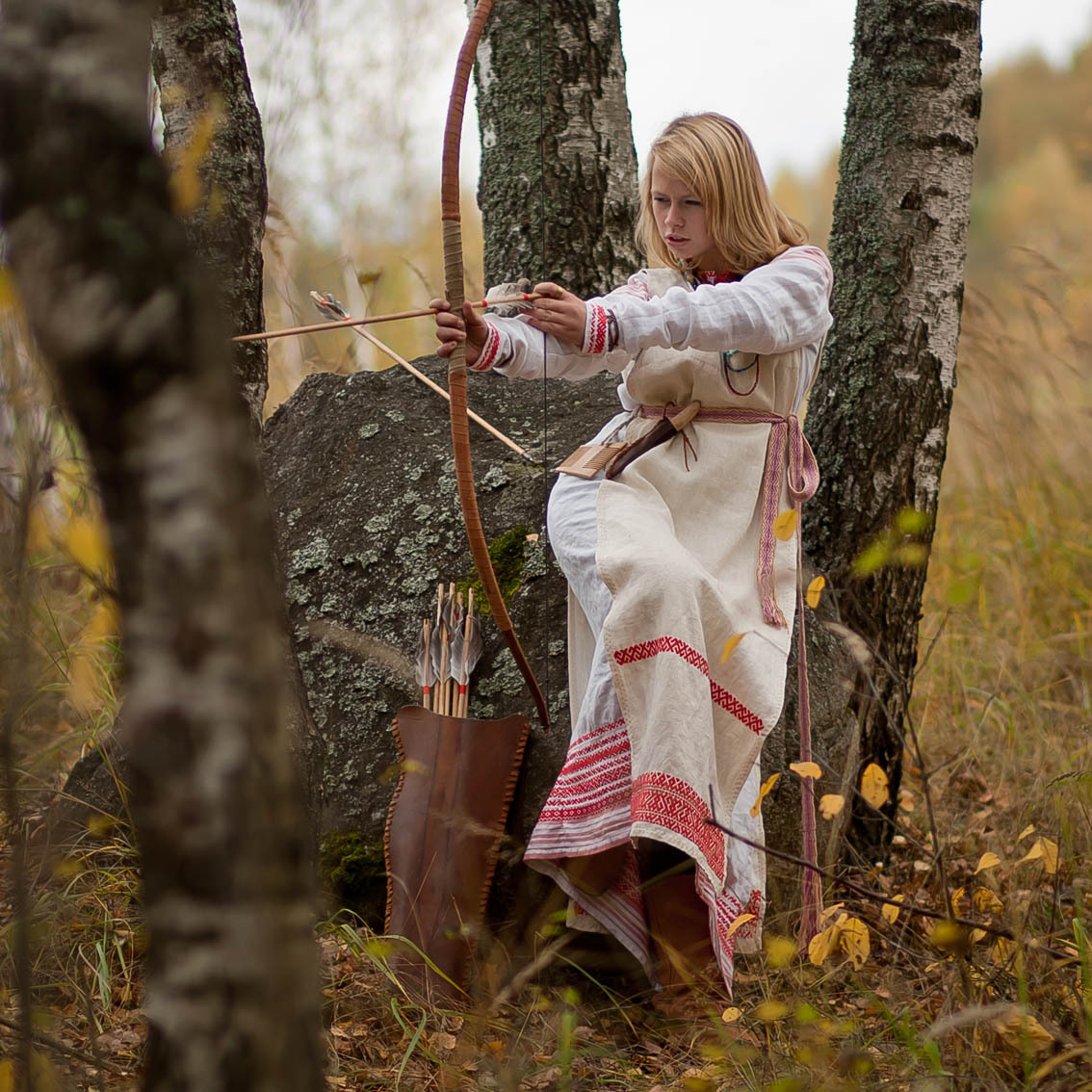 Sexy photo Girls in Slavic costumes in San Marino