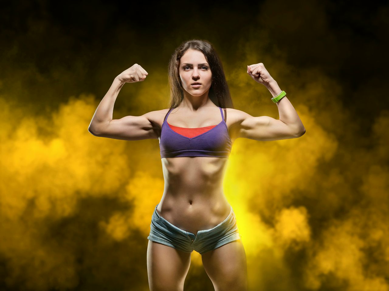 Athletic girls in San Marino